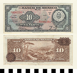 Thumbnail of Bank Note: Mexico, 10 Pesos (1992.23.1068B)
