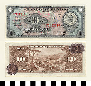 Thumbnail of Bank Note: Mexico, 10 Pesos (1992.23.1068C)