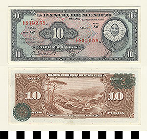 Thumbnail of Bank Note: Mexico, 10 Pesos (1992.23.1069)