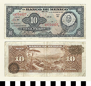 Thumbnail of Bank Note: Mexico, 10 Pesos (1992.23.1070C)