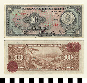 Thumbnail of Bank Note: Mexico, 10 Pesos (1992.23.1073)