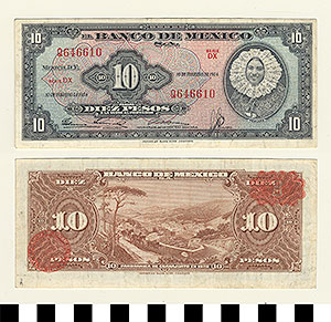 Thumbnail of Bank Note: Mexico, 10 Pesos (1992.23.1074A)