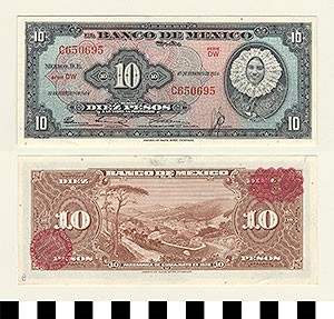 Thumbnail of Bank Note: Mexico, 10 Pesos (1992.23.1074B)