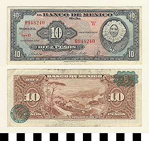 Thumbnail of Bank Note: Mexico, 10 Pesos (1992.23.1075C)