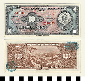 Thumbnail of Bank Note: Mexico, 10 Pesos (1992.23.1075E)