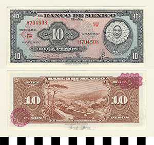 Thumbnail of Bank Note: Mexico, 10 Pesos (1992.23.1076)