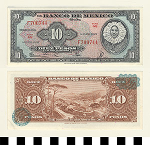 Thumbnail of Bank Note: Mexico, 10 Pesos (1992.23.1077)