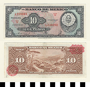 Thumbnail of Bank Note: Mexico, 10 Pesos (1992.23.1080B)