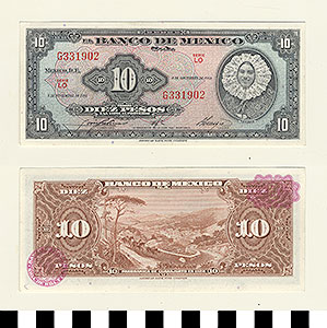 Thumbnail of Bank Note: Mexico, 10 Pesos (1992.23.1082C)