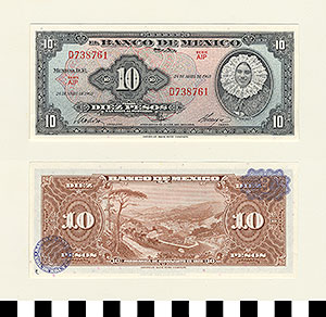Thumbnail of Bank Note: Mexico, 10 Pesos (1992.23.1083C)