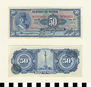 Thumbnail of Bank Note: Mexico, 50 Pesos (1992.23.1091)