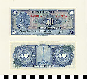 Thumbnail of Bank Note: Mexico, 50 Pesos (1992.23.1092)