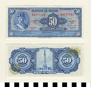 Thumbnail of Bank Note: Mexico, 50 Pesos (1992.23.1096C)