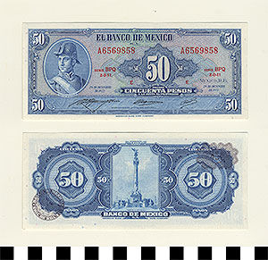 Thumbnail of Bank Note: Mexico, 50 Pesos (1992.23.1096E)