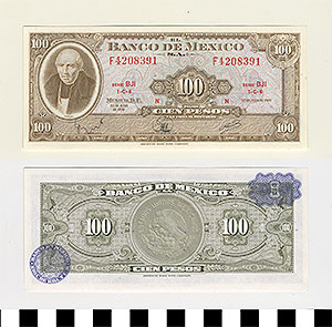 Thumbnail of Bank Note: Mexico, 100 Pesos (1992.23.1099)