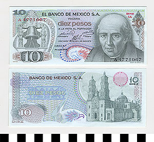 Thumbnail of Bank Note: Mexico, 10 Pesos (1992.23.1105)