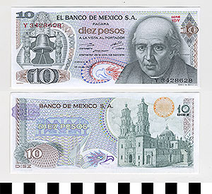 Thumbnail of Bank Note: Mexico, 10 Pesos (1992.23.1112C)
