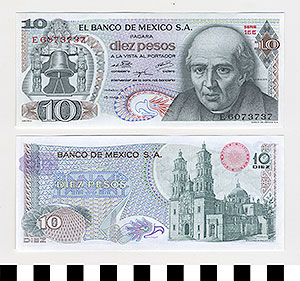 Thumbnail of Bank Note: Mexico, 10 Pesos (1992.23.1112D)