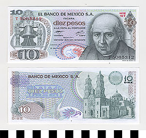 Thumbnail of Bank Note: Mexico, 10 Pesos (1992.23.1113A)