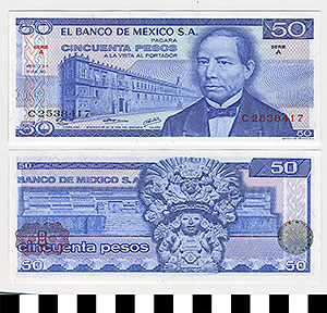 Thumbnail of Bank Note: Mexico, 50 Pesos (1992.23.1118E)