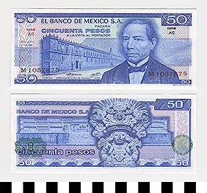 Thumbnail of Bank Note: Mexico, 50 Pesos (1992.23.1118F)