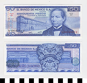 Thumbnail of Bank Note: Mexico, 50 Pesos (1992.23.1118H)