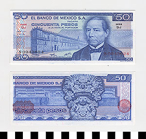 Thumbnail of Bank Note: Mexico, 50 Pesos (1992.23.1119)