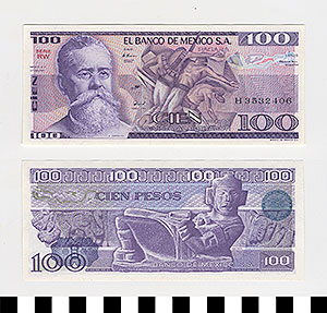Thumbnail of Bank Note: Mexico, 100 Pesos (1992.23.1120A)