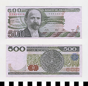 Thumbnail of Bank Note: Mexico, 500 Pesos (1992.23.1121)