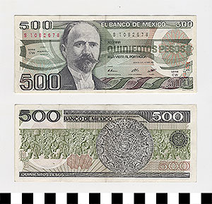 Thumbnail of Bank Note: Mexico, 500 Pesos (1992.23.1122)