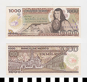 Thumbnail of Bank Note: Mexico, 1,000 Pesos (1992.23.1129)