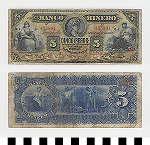 Thumbnail of Bank Note: Mexico, 5 Pesos (1992.23.1137)