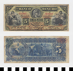 Thumbnail of Bank Note: Mexico, 5 Pesos (1992.23.1138)