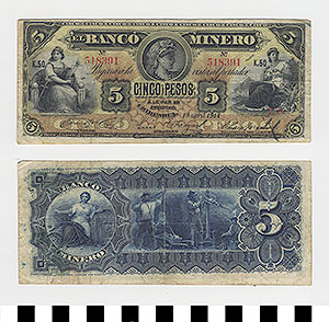 Thumbnail of Bank Note: Mexico, 5 Pesos (1992.23.1139)
