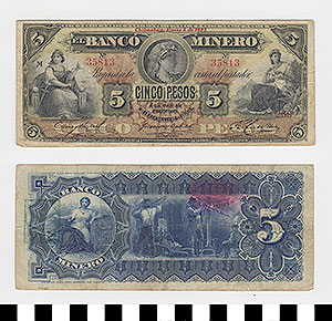 Thumbnail of Bank Note: Mexico, 5 Pesos (1992.23.1140)