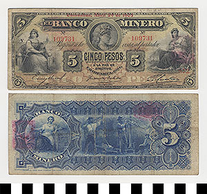 Thumbnail of Bank Note: Mexico, 5 Pesos (1992.23.1141)