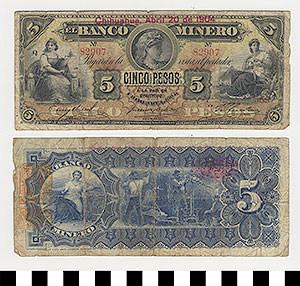 Thumbnail of Bank Note: Mexico, 5 Pesos (1992.23.1143)