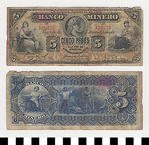 Thumbnail of Bank Note: Mexico, 5 Pesos (1992.23.1144)