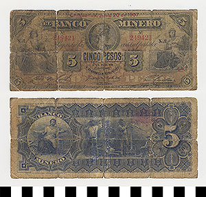 Thumbnail of Bank Note: Mexico, 5 Pesos (1992.23.1145)