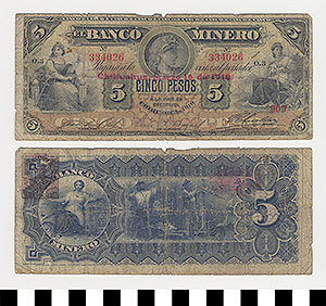 Thumbnail of Bank Note: Mexico, 5 Pesos (1992.23.1146)