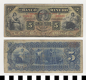 Thumbnail of Bank Note: Mexico, 5 Pesos (1992.23.1148)