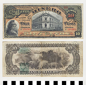 Thumbnail of Bank Note: Mexico, 10 Pesos (1992.23.1149)