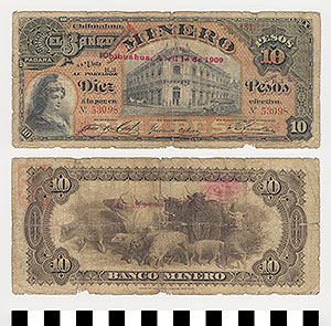 Thumbnail of Bank Note: Mexico, 10 Pesos (1992.23.1150)