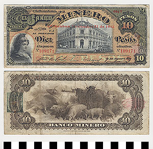 Thumbnail of Bank Note: Mexico, 10 Pesos (1992.23.1152)