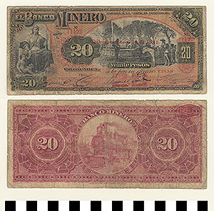 Thumbnail of Bank Note: Mexico, 20 Pesos (1992.23.1153A)