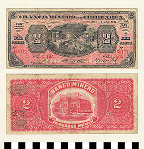 Thumbnail of Bank Note: Mexico, 2 Pesos (1992.23.1154)