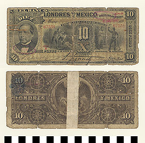 Thumbnail of Bank Note: Mexico, 10 Pesos (1992.23.1162)