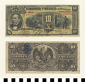 Thumbnail of Bank Note: Mexico, 10 Pesos (1992.23.1165)