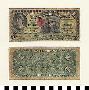 Thumbnail of Bank Note: Mexico, 1 Peso (1992.23.1169)