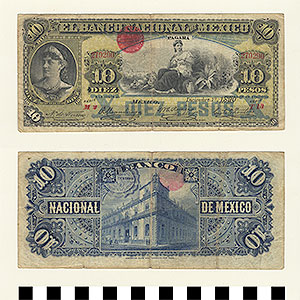 Thumbnail of Bank Note: Mexico, 10 Pesos (1992.23.1182)